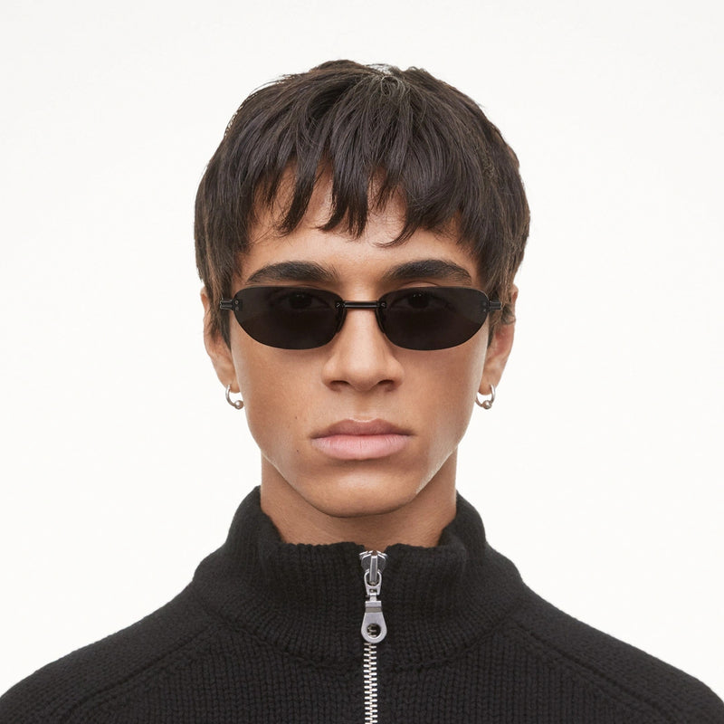 Rimless Oval Black