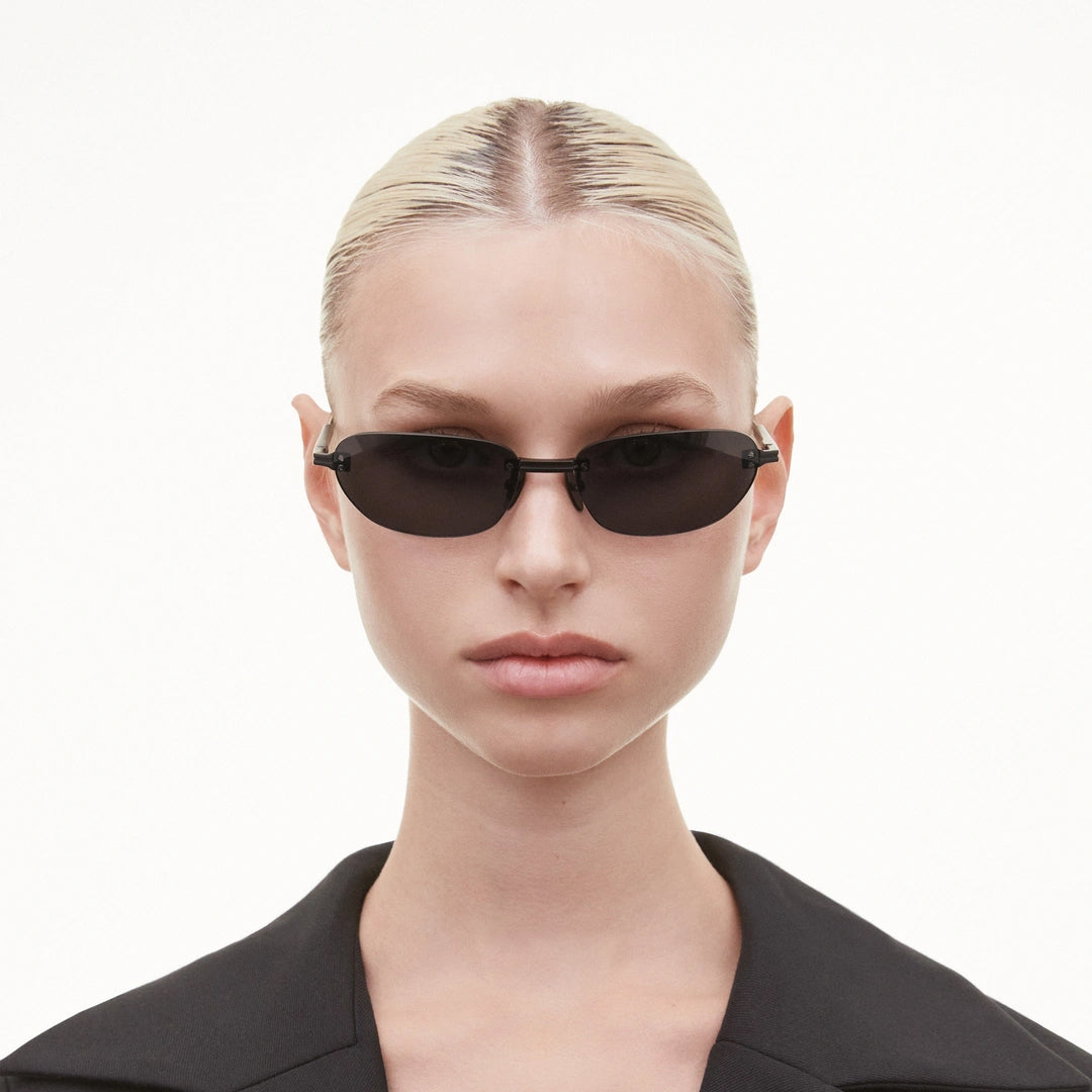 Rimless Oval Black