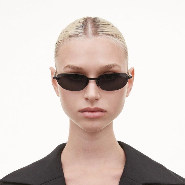 Rimless Oval Black